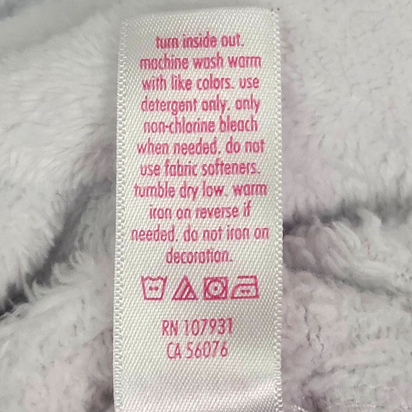 Justice Unicorn Fleece Hooded Pajamas Girls Size‎ 14 - Picture 7 of 9